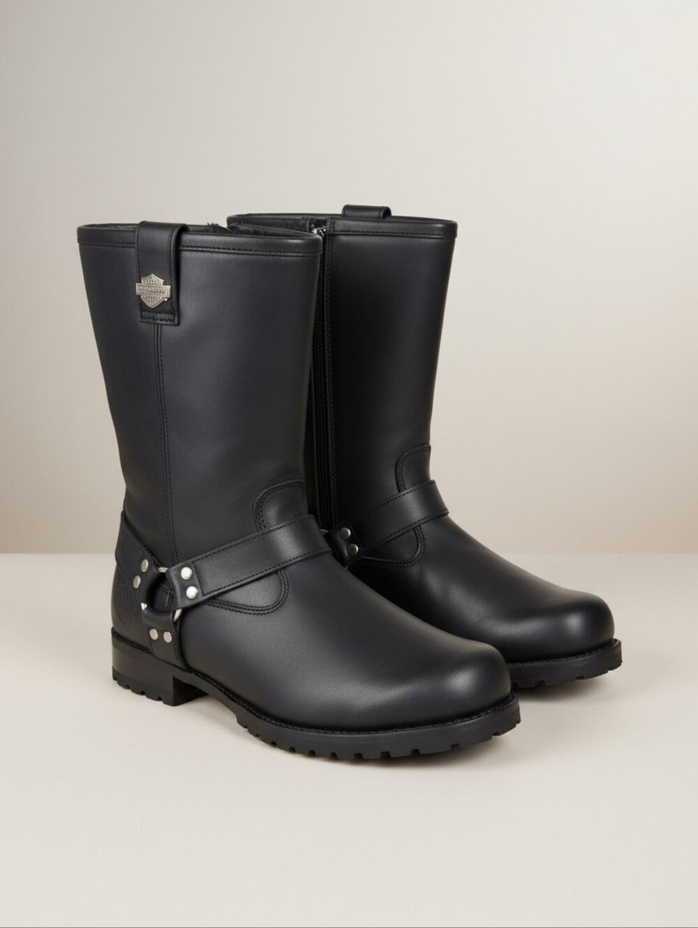 Harley Davidson Tyrone Lug Harness Men's Motorcycle Boots Size 11.5
